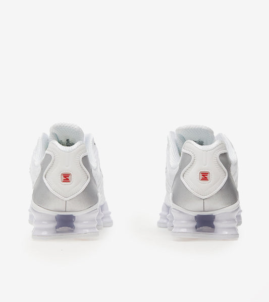 N°KE Shox TL White Metallic Silver Max Orange (Women's)