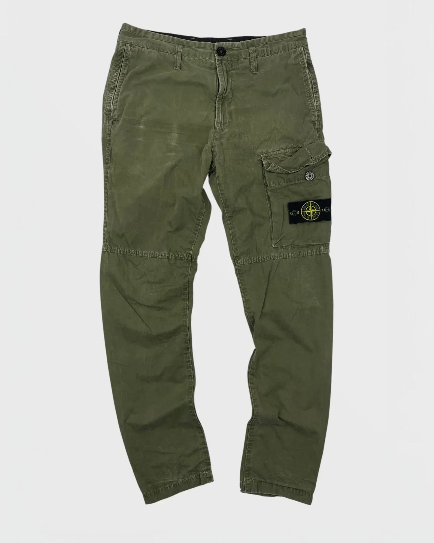 ST°NE ISLAND pantalon cargo - Vert