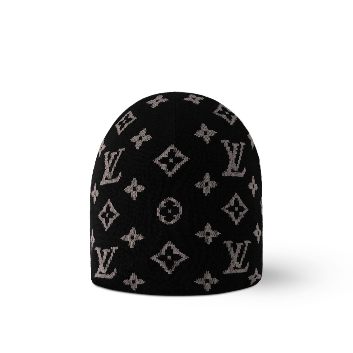 Bonnet et Écharpe L°V Fit Monogram Noir