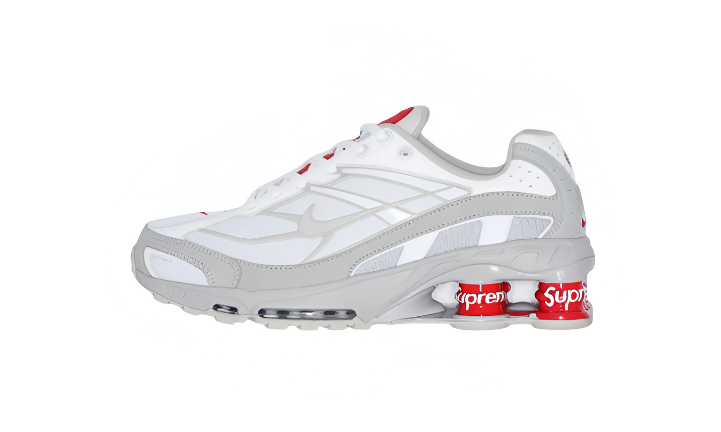 N°KE® x SUPR°ME® Shox Ride 2 White