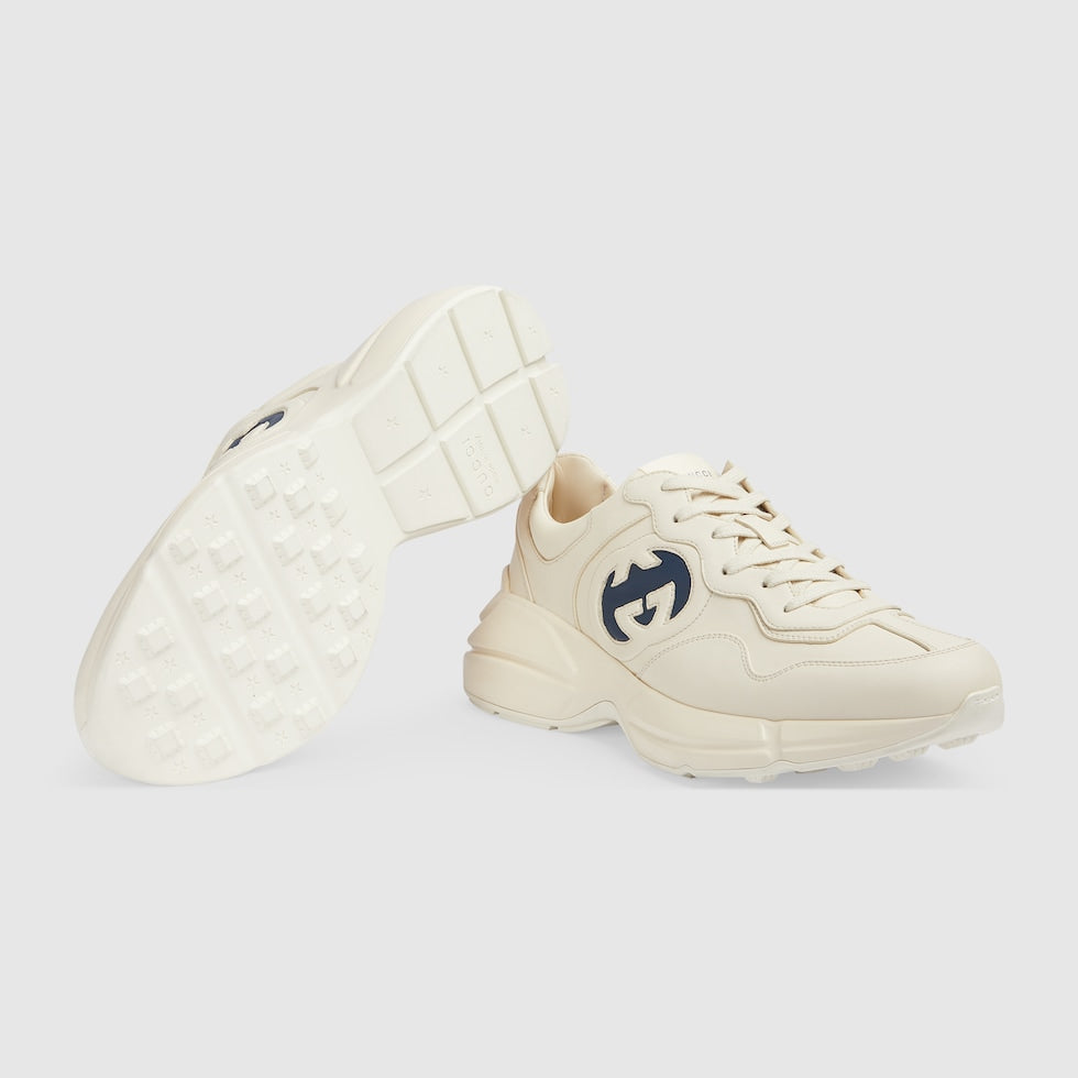 BASKETS EN CUIR RHYTON AVEC LOGO GUCC° POUR HOMME - #2