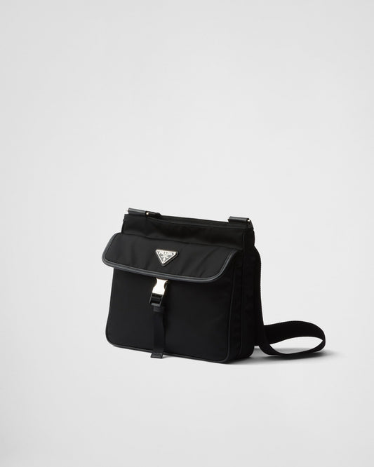 Sac porté épaule en Re-Nylon et cuir Saffiano - #10
