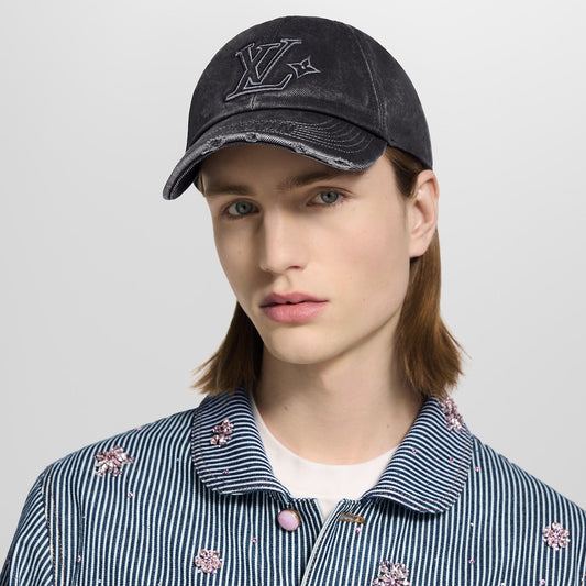 Casquette L°V Denim Washed - CASQUETTES (2)
