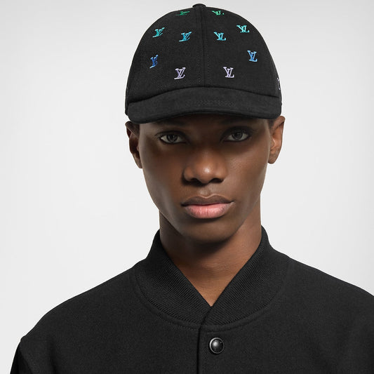 Casquette L°V Blason Shading Denim