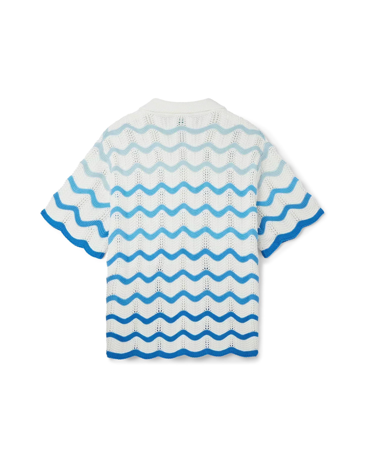 Wavy Gradient Crochet Shirt - CASABL°NCA (2)