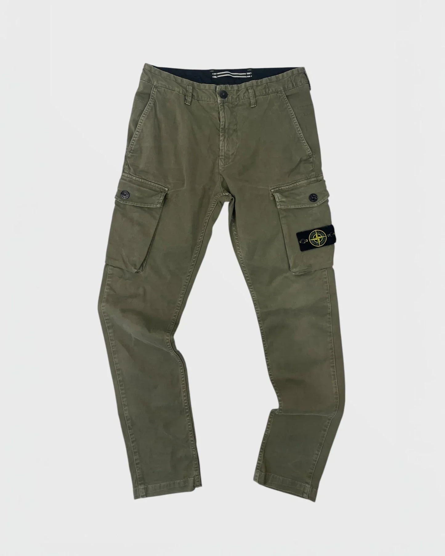 ST°NE ISLAND pantalon cargo - Vert (2)