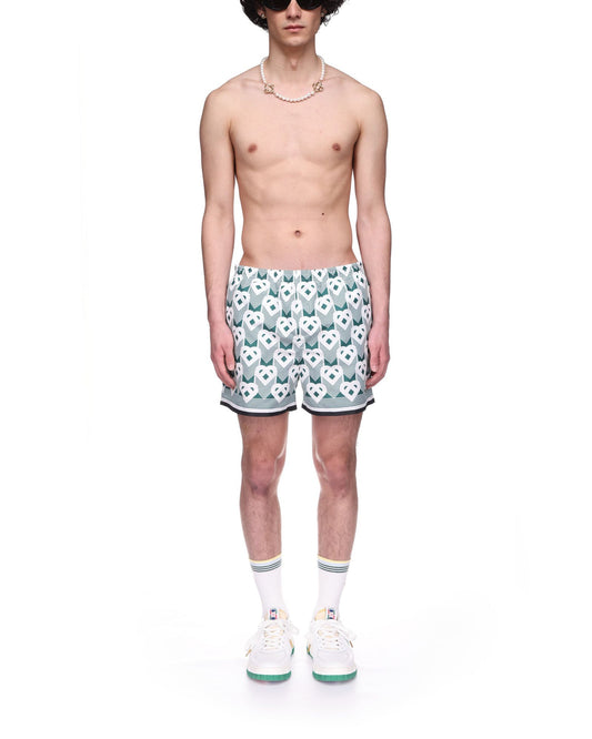 Heart Monogram Swim Trunks