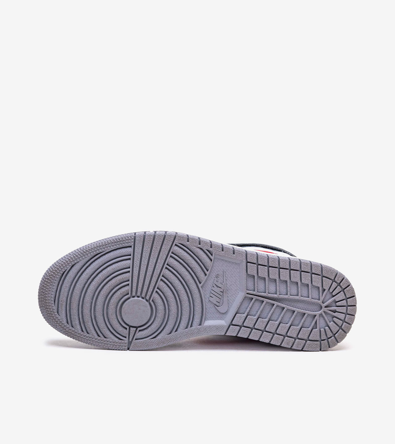 J°RDAN 1 High FlyEase Black Particle Grey Gym Red