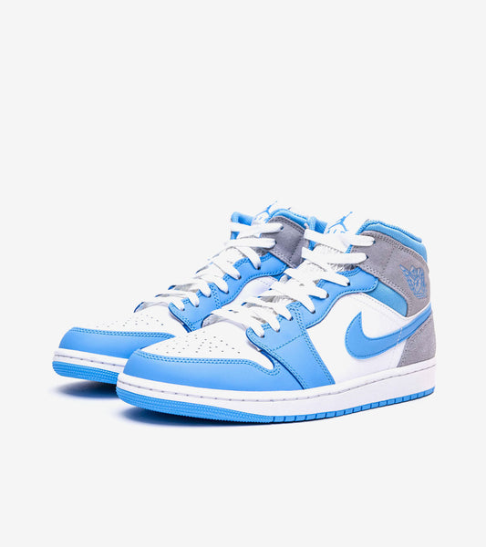 J°RDAN 1 Mid University Blue Grey