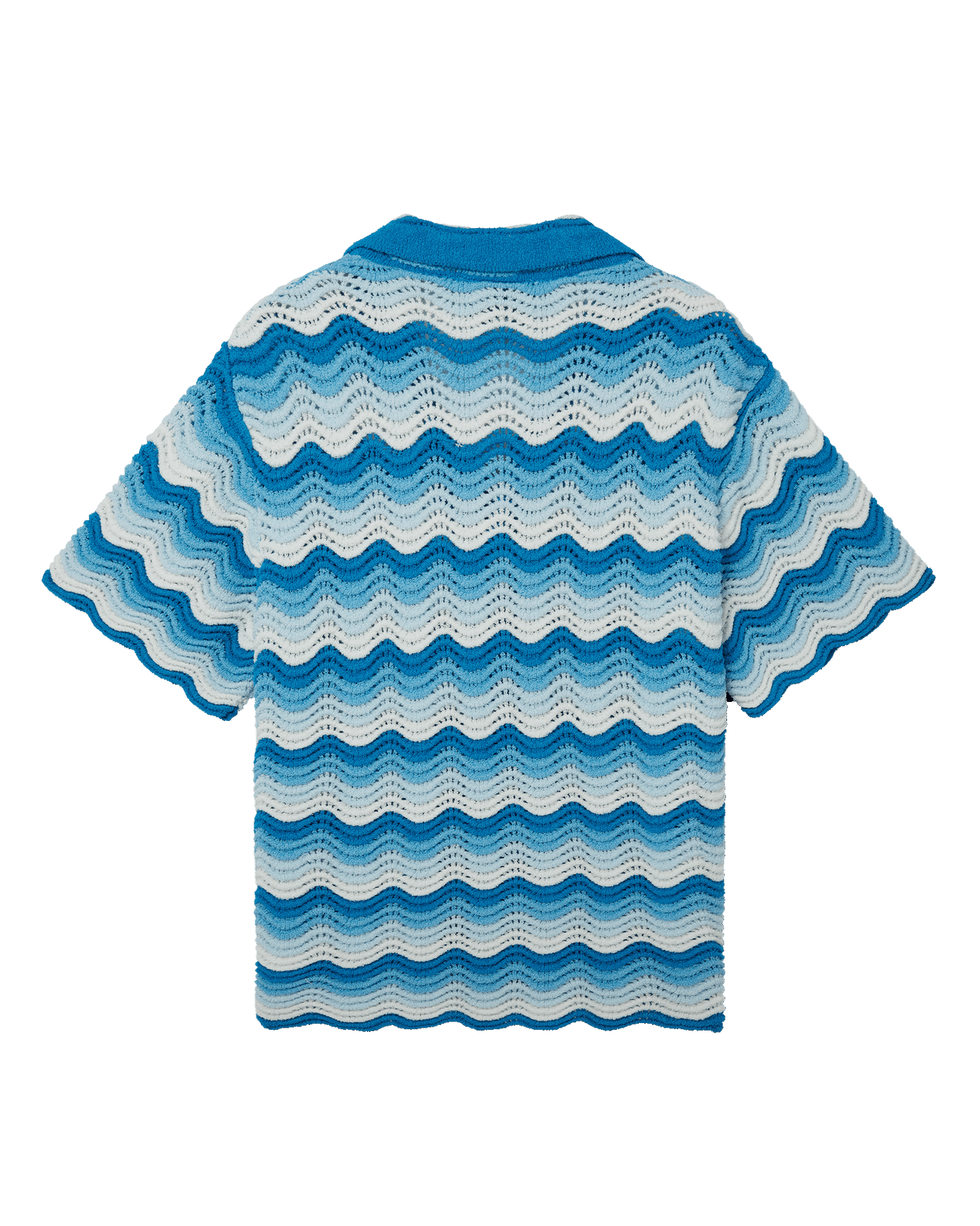 Wavy Gradient Crochet Shirt - CASABL°NCA (3)