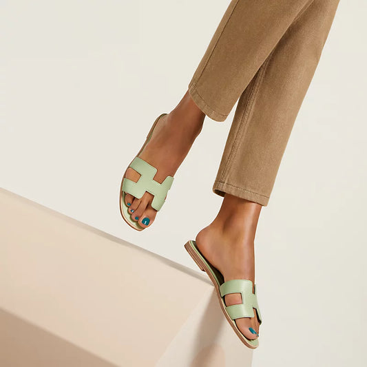 HERM°S - Claquettes Vert de mer