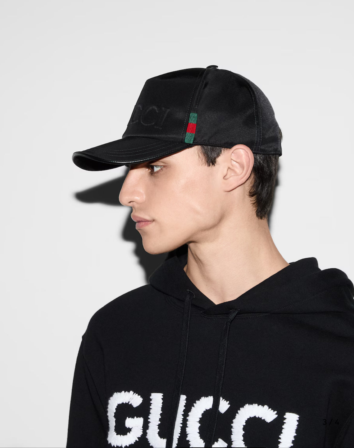 Casquette de baseball en nylon avec logo GUCC°