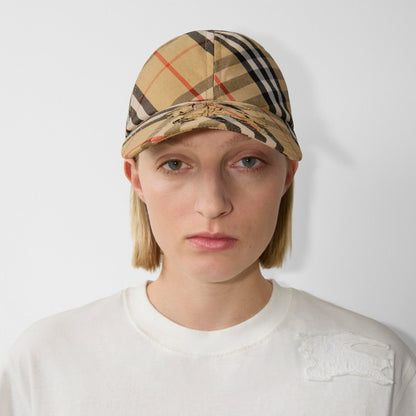 Casquette de baseball en sergé Check EKD