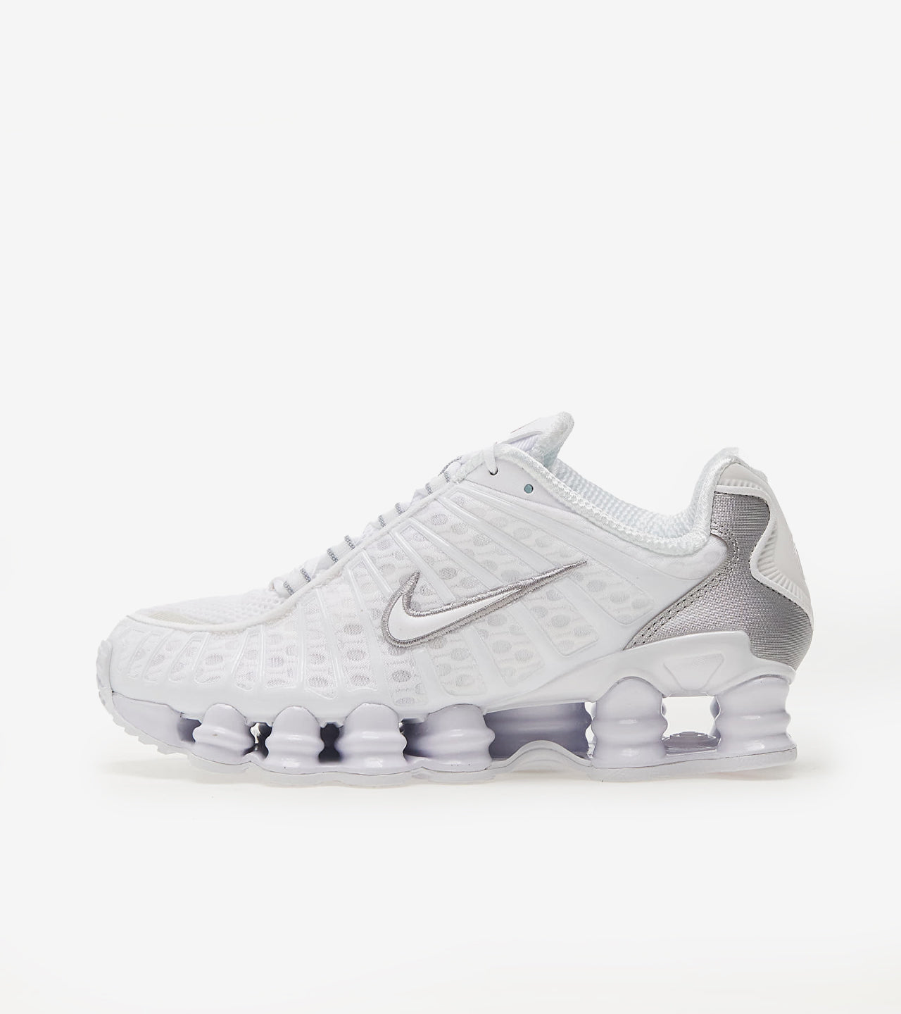 N°KE Shox TL White Metallic Silver Max Orange (Women's)