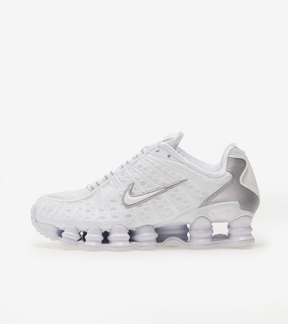 N°KE Shox TL White Metallic Silver Max Orange (Women's)