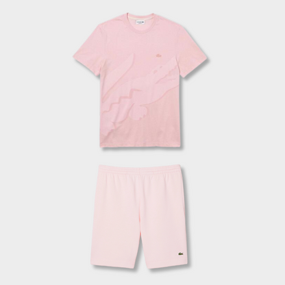 Ensemble short/t-shirt Lac*ste Rose