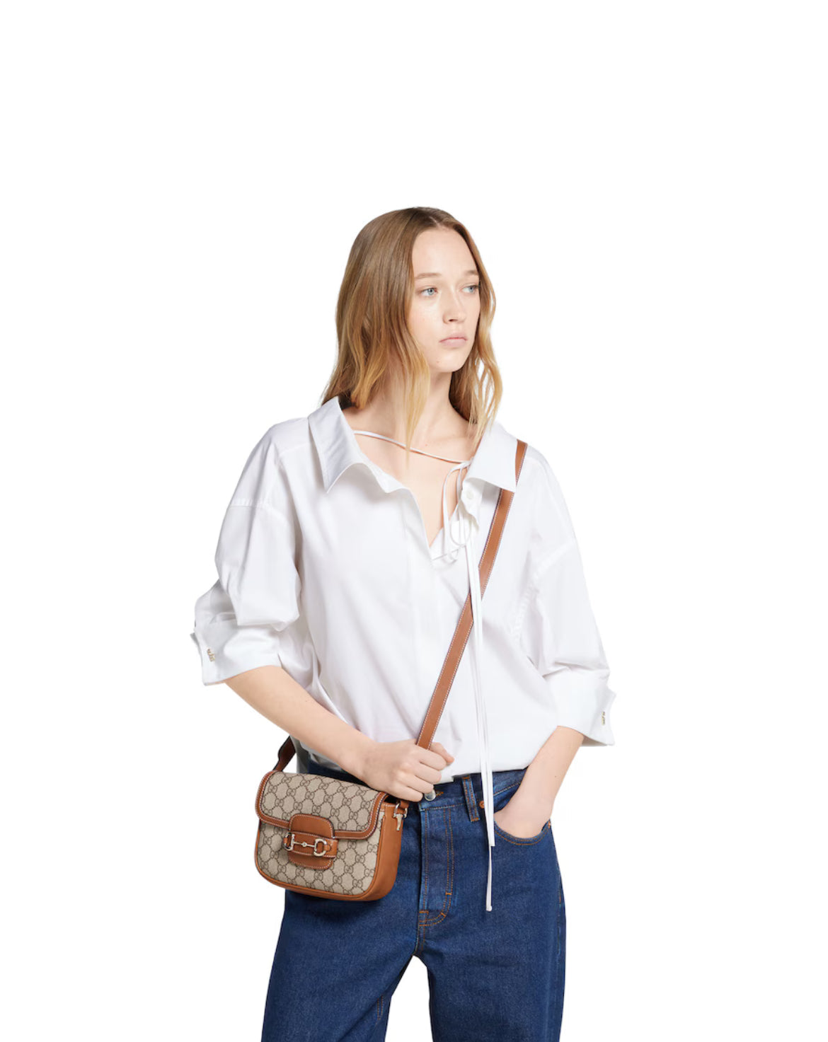 Sac à épaule GUCC° Horsebit 1955 Soft petit format - #3