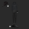 Outfit Tech Fleece Black + Casquette Offerte