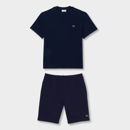 Ensemble short/t-shirt Lac*ste Bleu marine