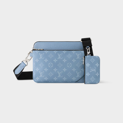 Sacoche LV Bleue + Portefeuille