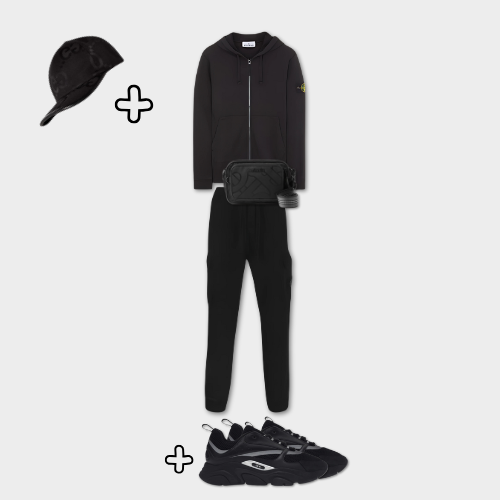Outfit Stone I. Black + Casquette Offerte