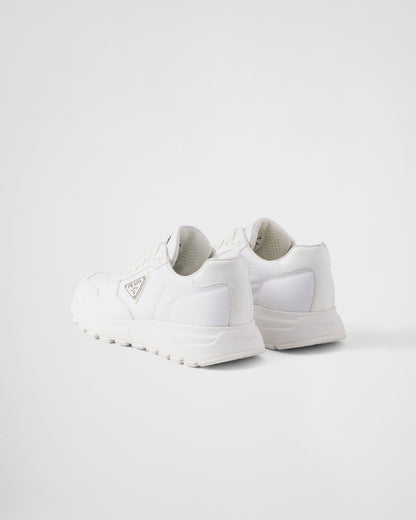 Basket PRDA Blanc en cuir brossé