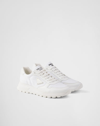 Basket PRDA Blanc en cuir brossé