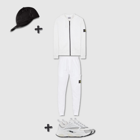 Outfit Stone I. Blanc + Casquette Offerte