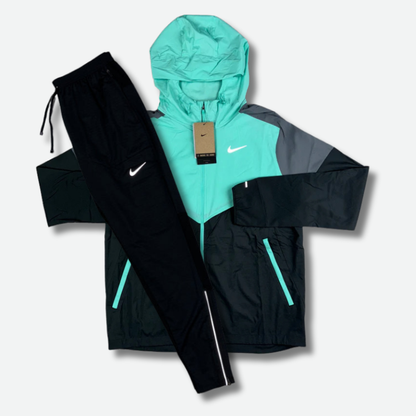 Ensemble survêtement running Bleu turquoise