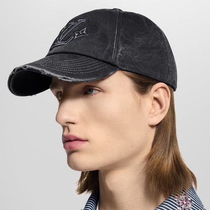 Casquette L°V Denim Washed - CASQUETTES (2)
