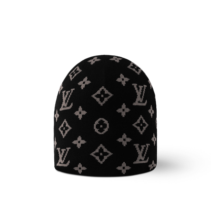 Bonnet et Écharpe L°V Fit Monogram Noir