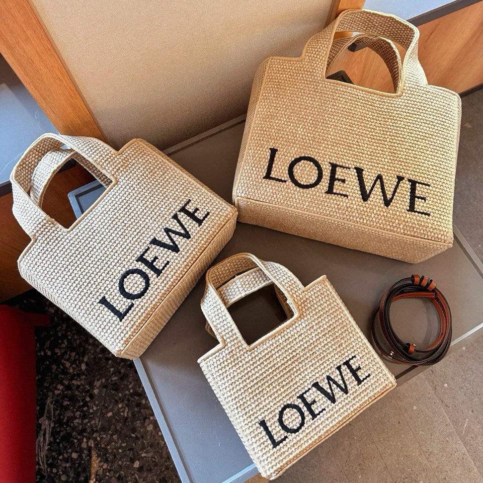 L°EWE - Font Tote Petit en raphia