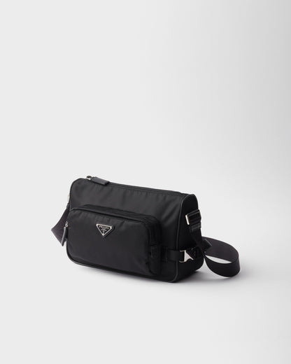 Sac de taille moyenne porté épaule en Re-Nylon et cuir Saffiano - #1
