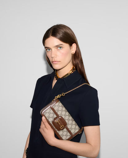 Sac à épaule GUCC° Horsebit 1955 petit format