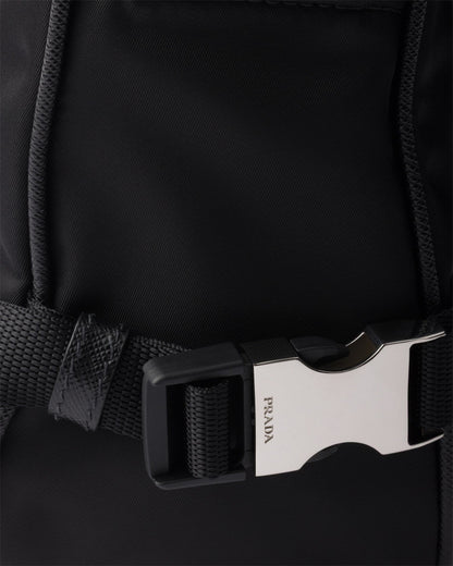 Sac de taille moyenne porté épaule en Re-Nylon et cuir Saffiano - #1