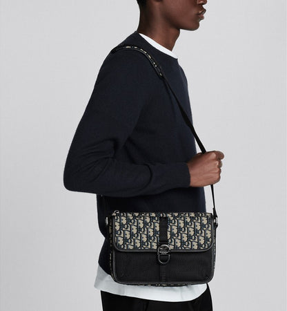 Sac bandoulière DI°R 8 Noir et Beige