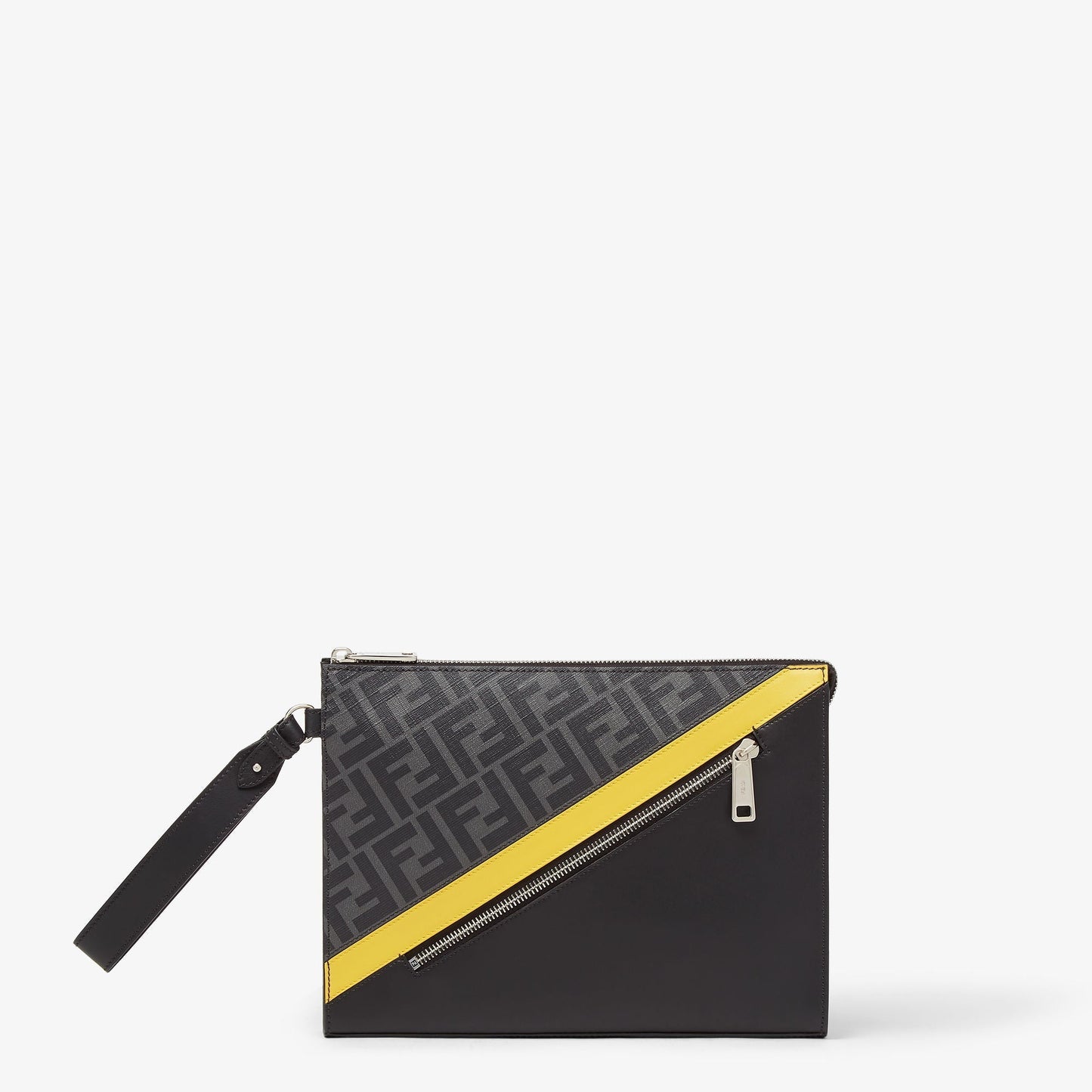 Pochette F°NDI Diagonal
Pochette en tissu gris