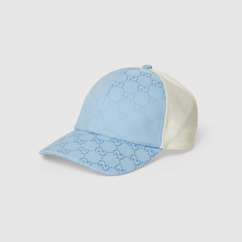 Casquette en toile GG Bleue