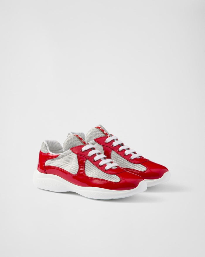 Baskets PRDA America’s Cup en tissu Bike rouge