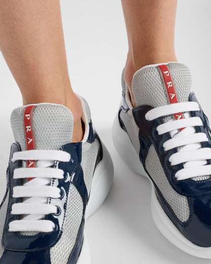 Baskets PRDA America’s Cup en tissu Bike bleu roi
