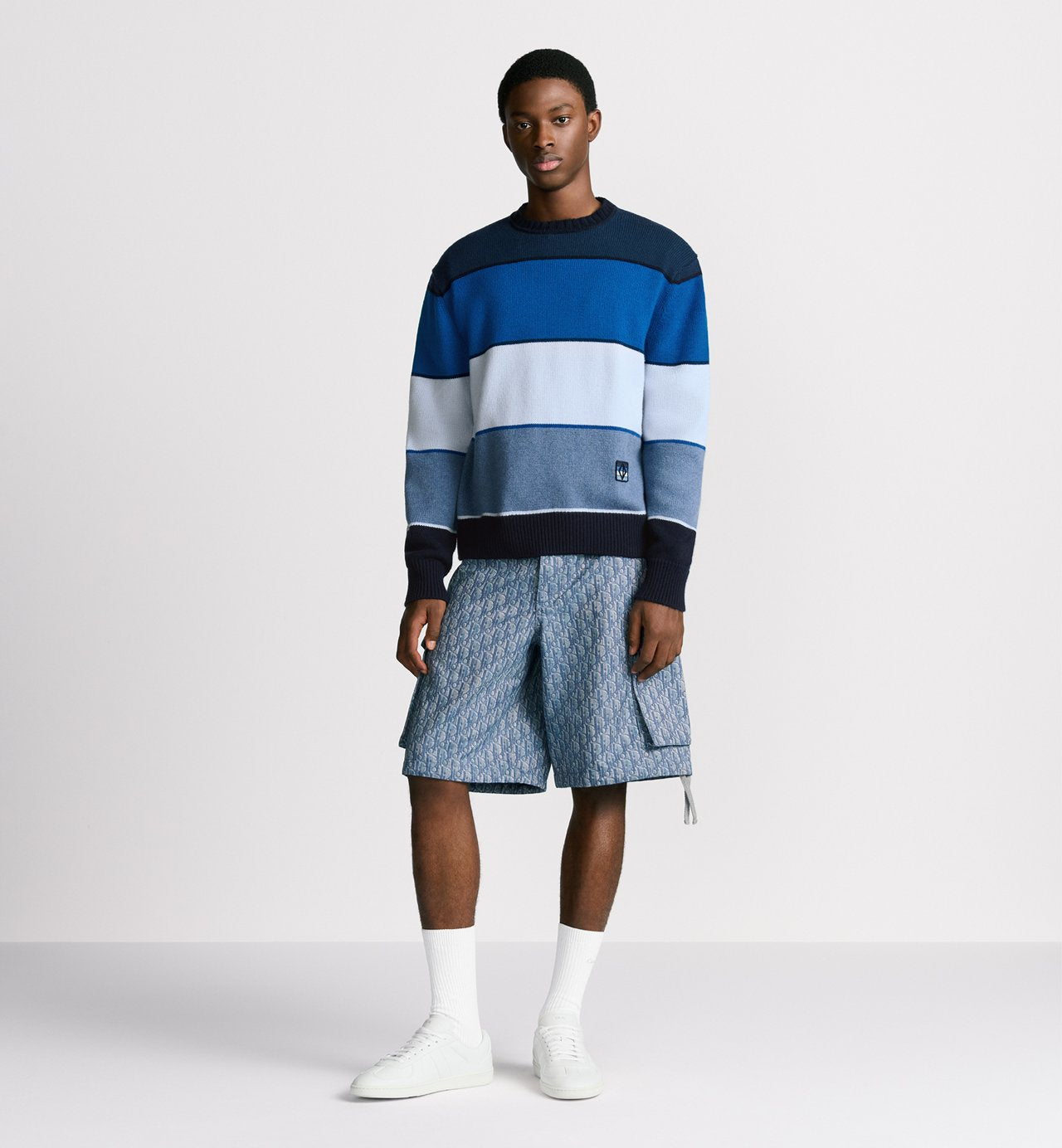 Bermuda cargo DI°R Oblique
Twill de coton mélangé bleu