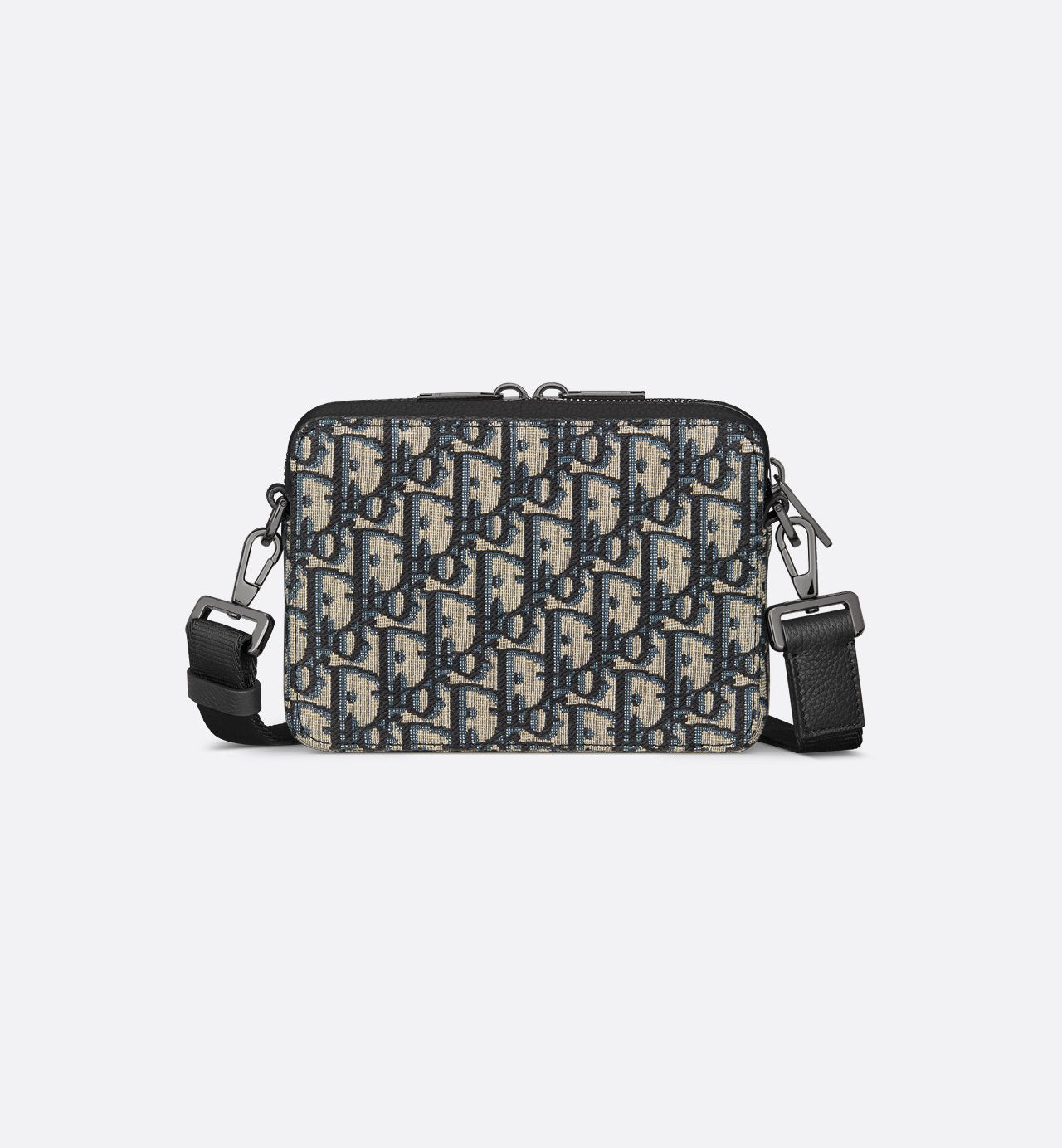 Pochette zippée à bandoulière Toile jacquard DI°R Oblique noir - #2