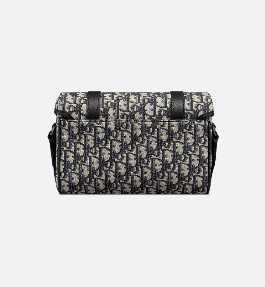 Sac Messenger à rabat DI°R Hit The Road Noir et Beige