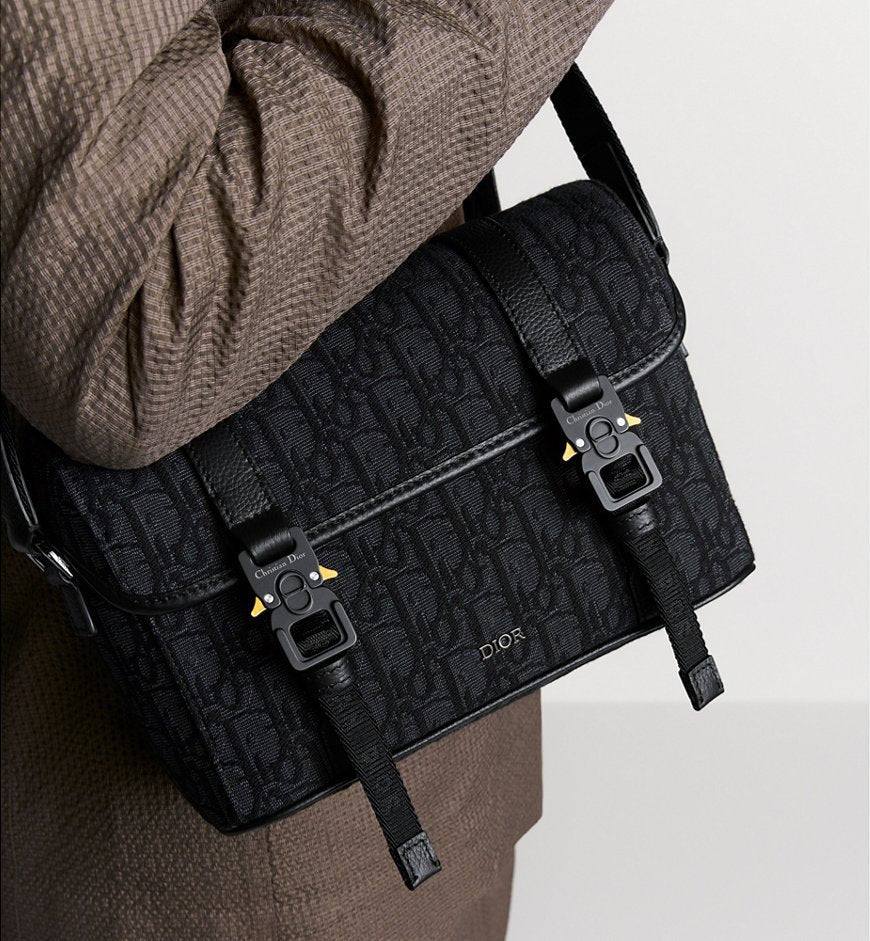 Sac Messenger à rabat DI°R Hit The Road Noir