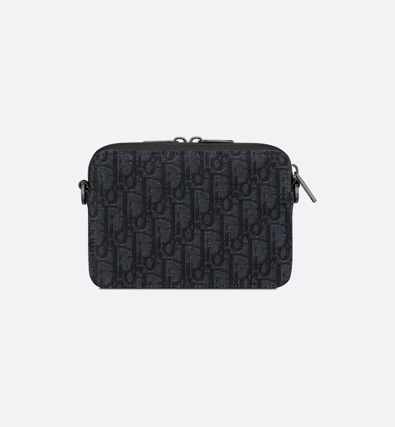 Pochette zippée à bandoulière
Toile jacquard DI°R Oblique noir - #1