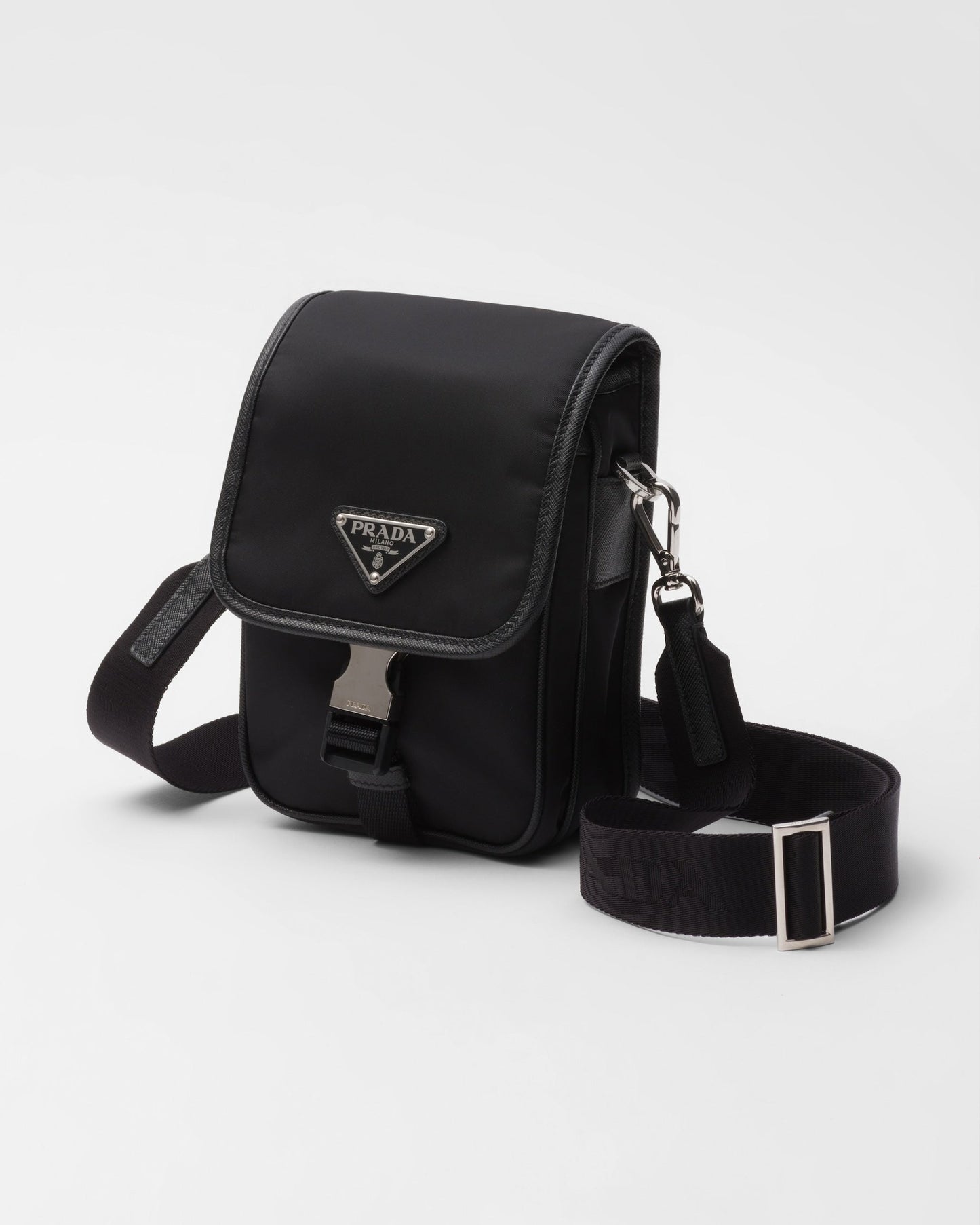 Sac porté épaule en Re-Nylon et cuir Saffiano - #6