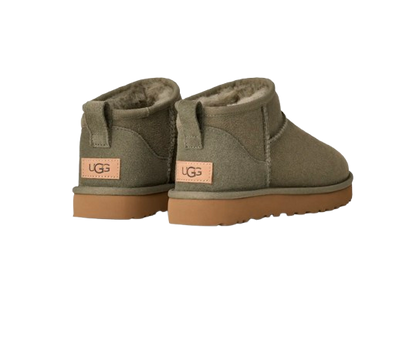 U°G Femme Botte Classic Ultra Mini Vert