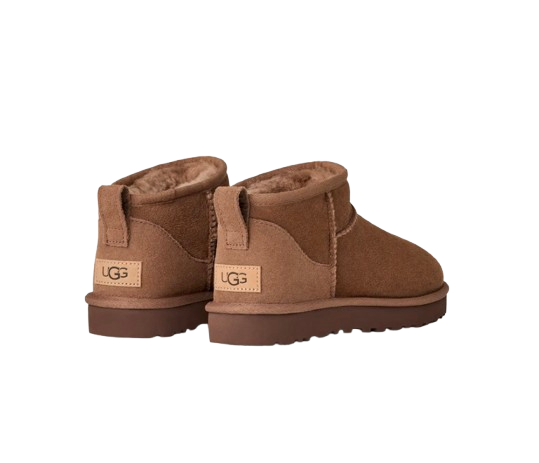 U°G Femme Botte Classic Ultra Mini Marron