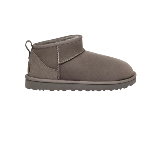 U°G Femme Botte Classic Ultra Mini Gris