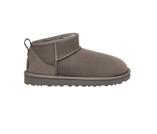 U°G Femme Botte Classic Ultra Mini Gris